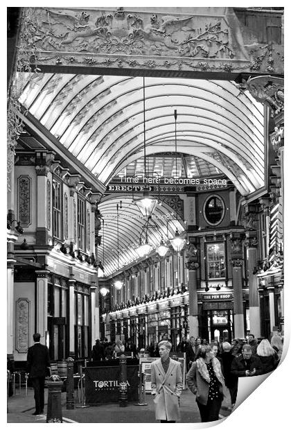 Leadenhall Market City of London England Print by Andy Evans Photos