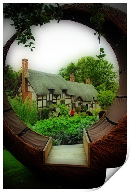 Anne Hathaway's Cottage Shottery Stratford upon Avon Print by Andy Evans Photos