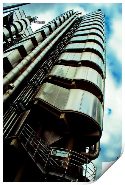 Lloyds of London Building England UK Print by Andy Evans Photos
