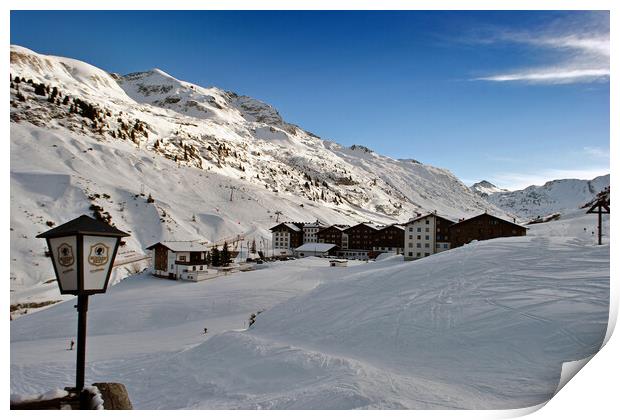 Zurs Lech am Arlberg Austrian Alps Austria Print by Andy Evans Photos