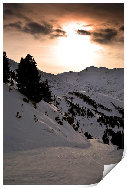 Obergurgl Hochgurgl Tirol Austrian Alps Austria Print by Andy Evans Photos