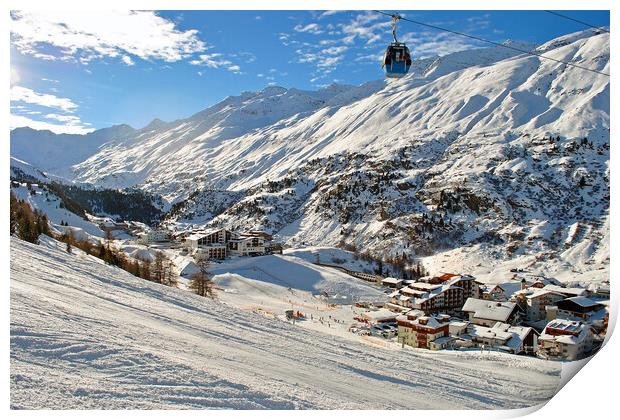 Obergurgl Hochgurgl Tirol Austrian Alps Austria Print by Andy Evans Photos