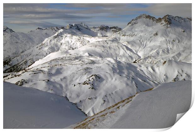 Lech am Arlberg Austrian Alps Austria Print by Andy Evans Photos