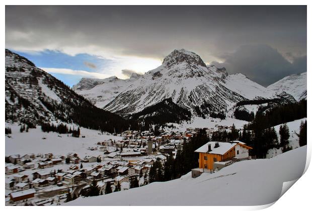 Lech am Arlberg Austrian Alps Austria Print by Andy Evans Photos