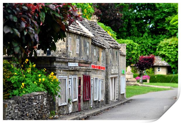 Bourton on the Water Model Village Cotswolds Gloucestershire Eng Print by Andy Evans Photos