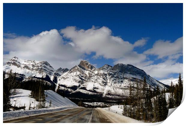 Icefields Parkway Canadian Rockies Canada Print by Andy Evans Photos