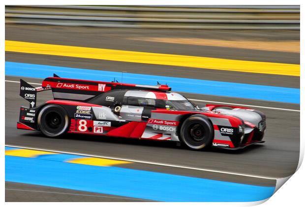 Audi R18 Sports Motor Car Print by Andy Evans Photos