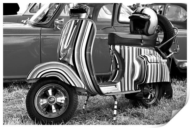 Vespa Piaggio Scooter Motorbike Print by Andy Evans Photos