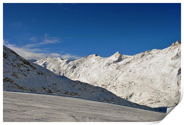 Obergurgl Hochgurgl Tirol Austrian Alps Austria Print by Andy Evans Photos