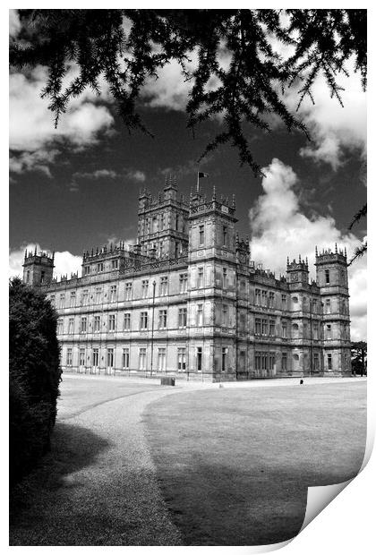 Highclere Castle Downton Abbey England K Print by Andy Evans Photos