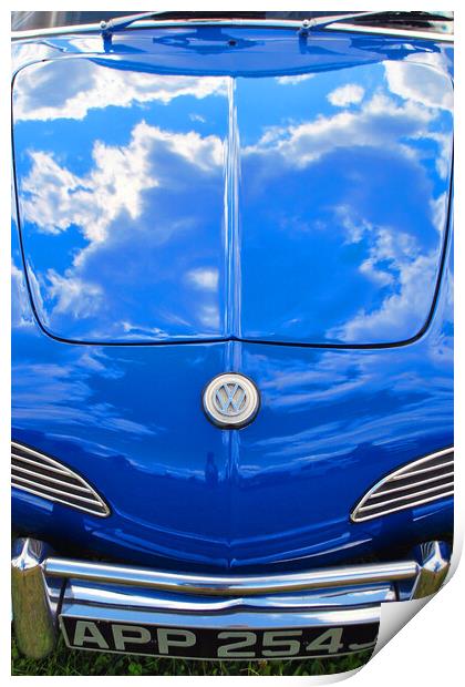 Volkswagen Karmann Ghia Motor Car Print by Andy Evans Photos
