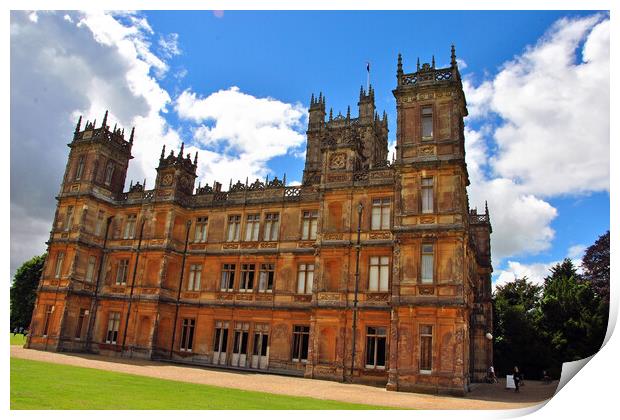 Majesty and History at Highclere Castle Print by Andy Evans Photos