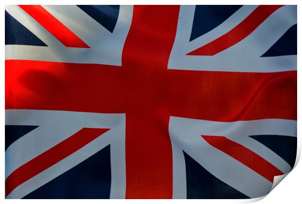 United Kingdom Union Jack Flag Print by Andy Evans Photos