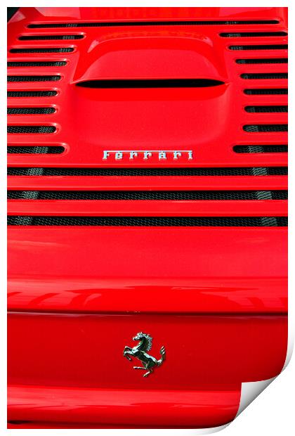 Ferrari Sports Car Prancing Horse Print by Andy Evans Photos