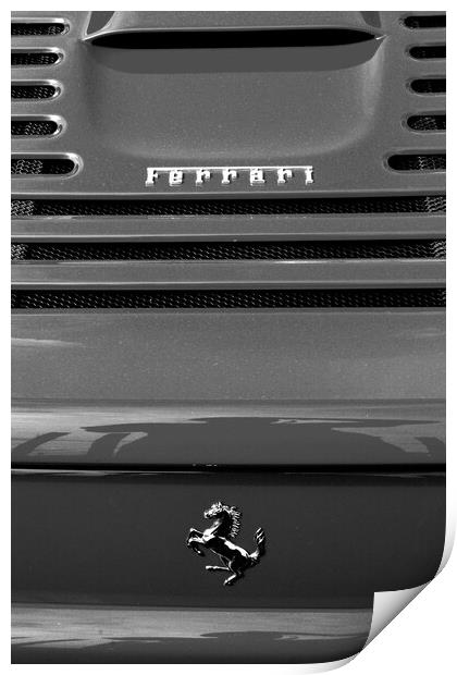 Ferrari Sports Car Prancing Horse Print by Andy Evans Photos