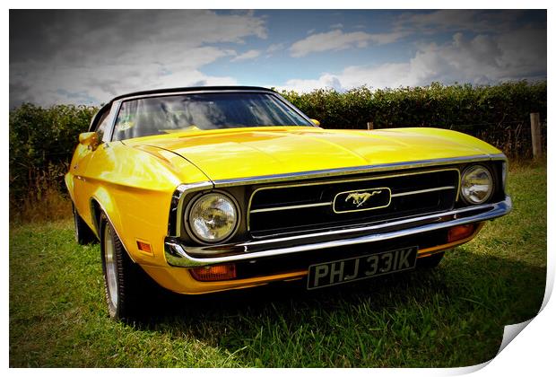 The Iconic Ford Mustang Print by Andy Evans Photos