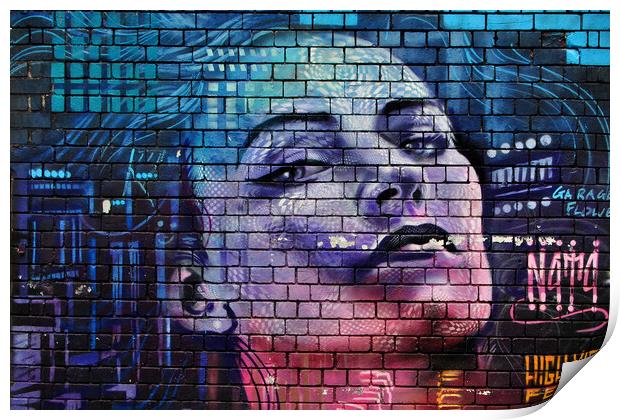 Vibrant Urban Mural in Digbeth Print by Andy Evans Photos