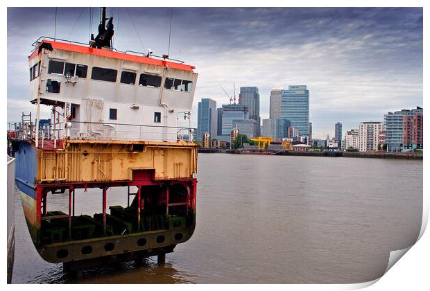 Towering Over the Thames Print by Andy Evans Photos