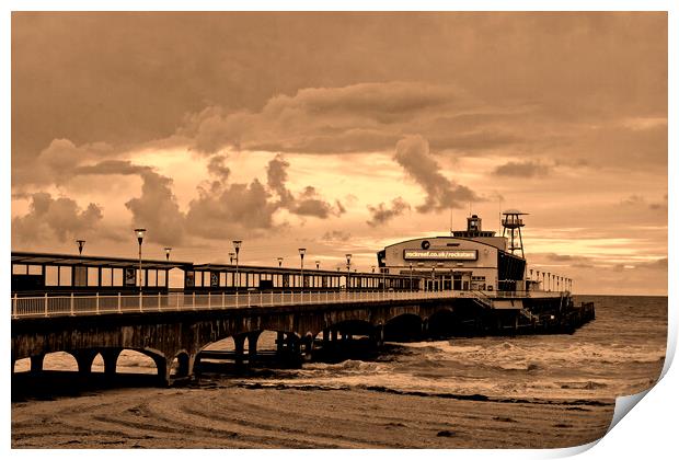 Bournemouth's Timeless Pier: A Captivating View Print by Andy Evans Photos