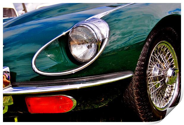 Iconic E-Type Jaguar: A Classic Revival Print by Andy Evans Photos
