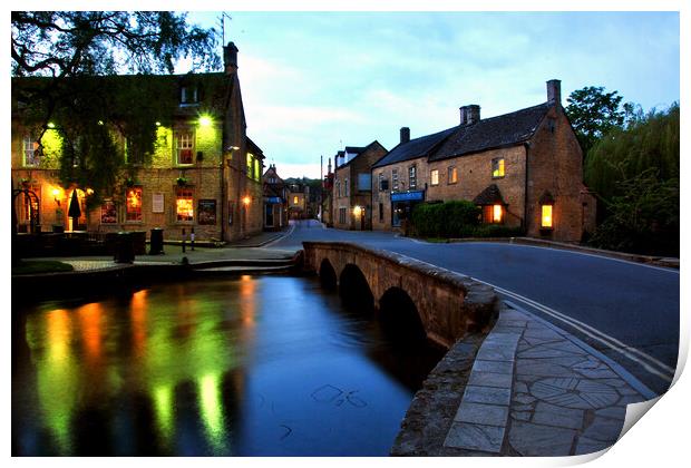 Enchanting Old Manse, Bourton-on-the-Water Print by Andy Evans Photos
