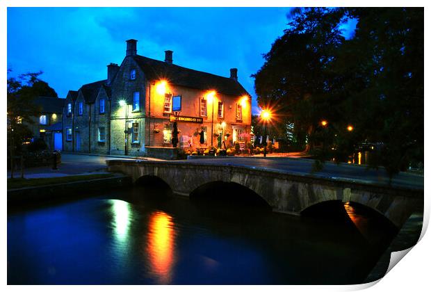 Picturesque Kingsbridge Inn: Heart of Cotswolds Print by Andy Evans Photos