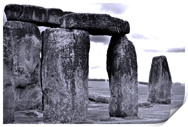 Ancient Enigma: Stonehenge's Timeless Splendour Print by Andy Evans Photos