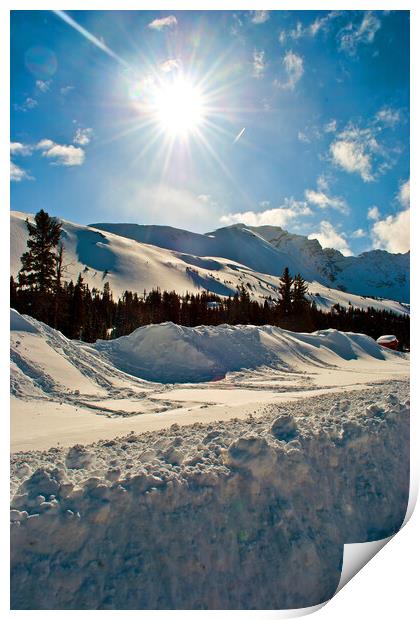 Canada's Icy Highway: A Rocky Mountain Passage Print by Andy Evans Photos