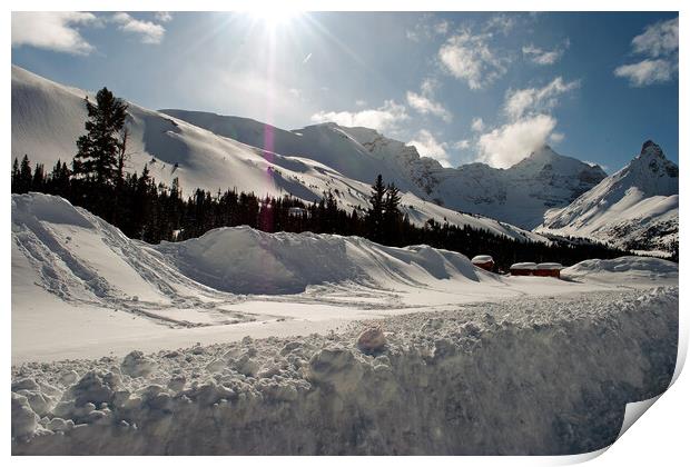 Serene Tranquillity: Canadian Alpine Vista Print by Andy Evans Photos