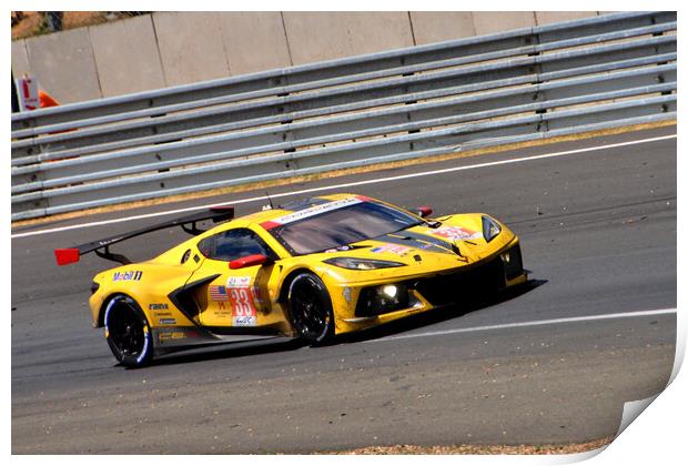 Chevrolet Corvette C8 R Sports Car Print by Andy Evans Photos