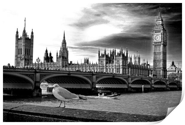 Big Ben Houses of Parliament Westminster Bridge London Print by Andy Evans Photos