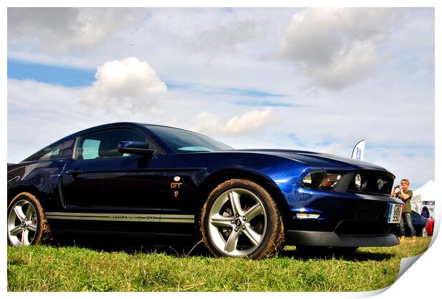 Ford Mustang GT Sports Motor Car Print by Andy Evans Photos