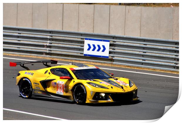 Chevrolet Corvette C8.R Sports Car Print by Andy Evans Photos