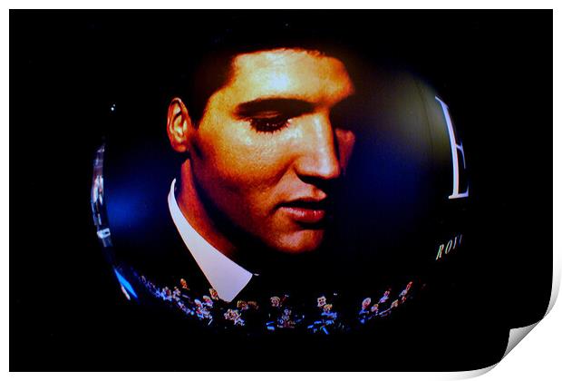 Elvis Presley on Tour The Exhibition at The O2 Arena in London E Print by Andy Evans Photos