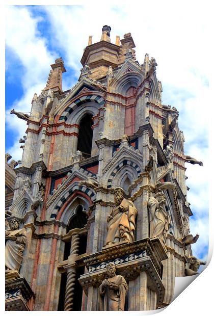 Siena Cathedral Tuscany Italy Print by Andy Evans Photos