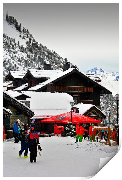 Les Arcs Arc 1950 French Alps France Print by Andy Evans Photos