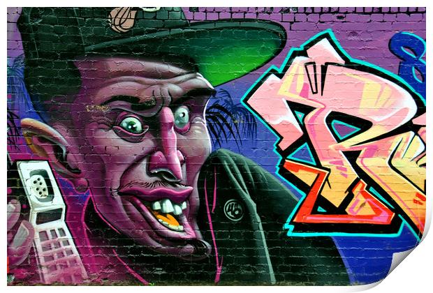 Street Art Graffiti Digbeth Birmingham UK Print by Andy Evans Photos