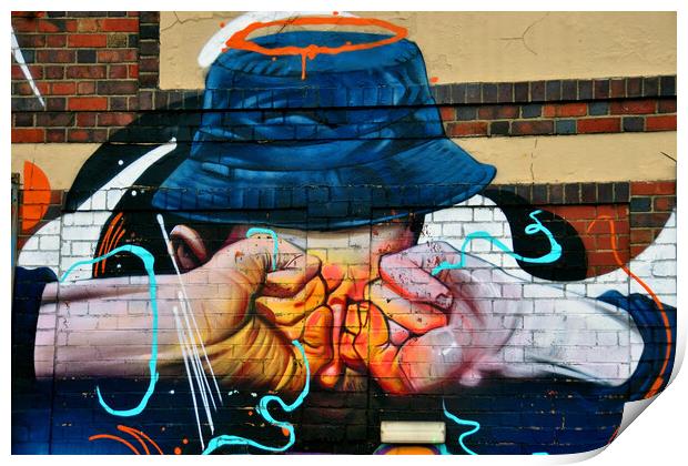 Street Art Graffiti Digbeth Birmingham UK Print by Andy Evans Photos