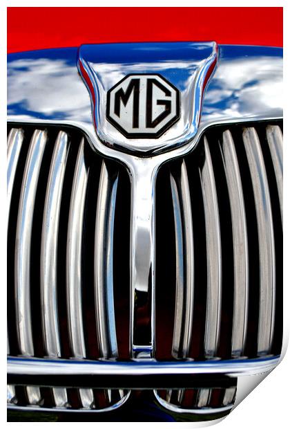MG Classic Sports Motor Car Print by Andy Evans Photos