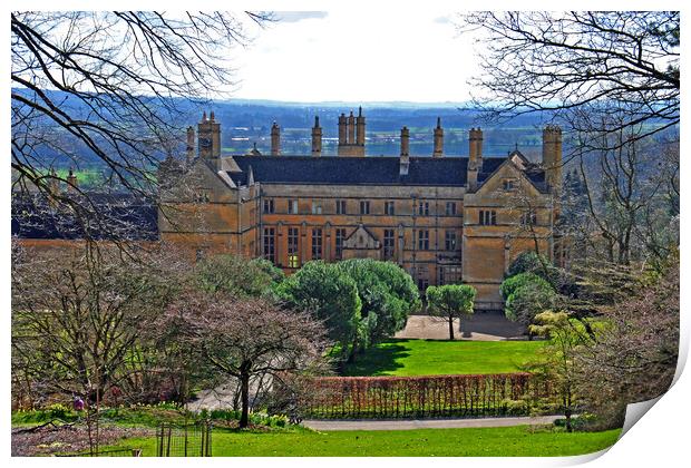 Batsford House Moreton In Marsh Cotswolds UK Print by Andy Evans Photos