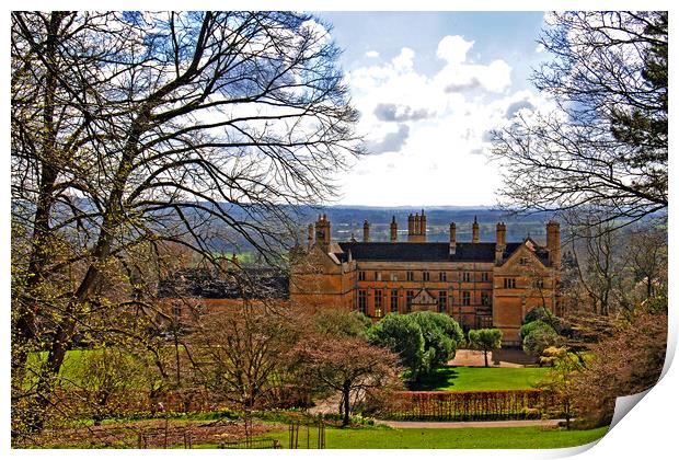 Batsford House Moreton In Marsh Cotswolds UK Print by Andy Evans Photos