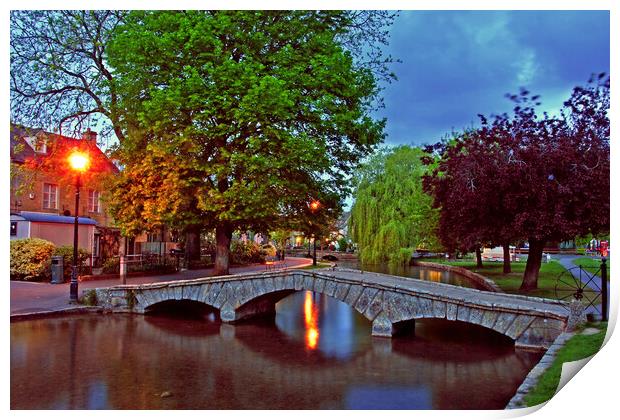 Bourton On The Water Cotswolds England Print by Andy Evans Photos