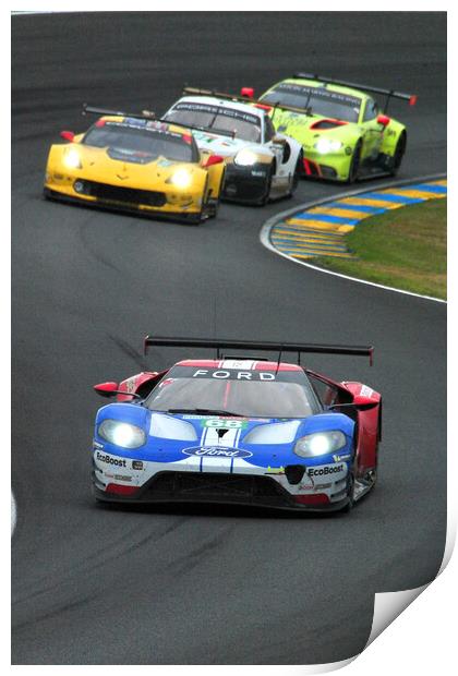 Ford GT Sports Motor Car Print by Andy Evans Photos