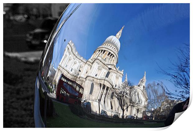 St Pauls Cathedral, City of London, England, United Kingdom Print by Andy Evans Photos