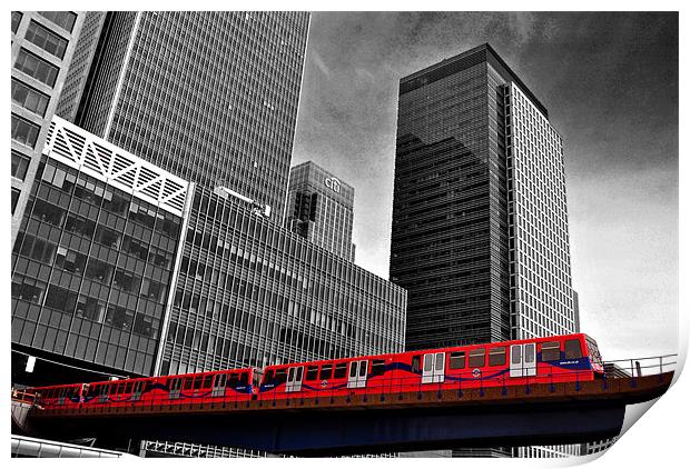Canary Wharf, City of London Print by Andy Evans Photos