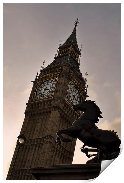 Big Ben Queen Elizabeth Tower Westminster Print by Andy Evans Photos