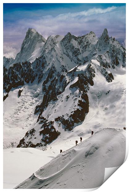Chamonix Mont Blanc Massif France Print by Andy Evans Photos
