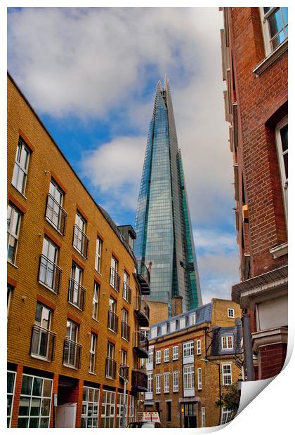 The Shard Southwark London England Print by Andy Evans Photos