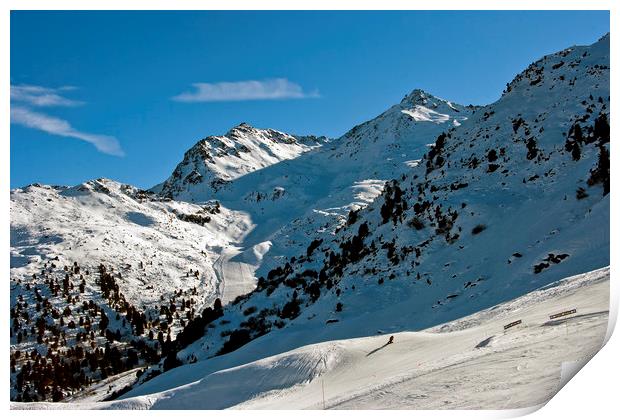 Serenity of the French Alps Print by Andy Evans Photos