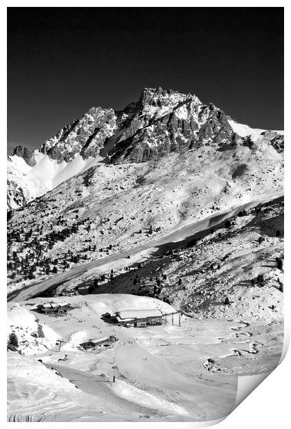 Meribel Mottaret 3 Valleys French Alps France Print by Andy Evans Photos